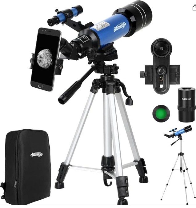 Aomekie 70/400 Astronomy Telescope for Adults Beginners Kids with Backpack